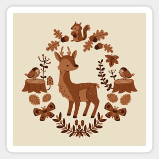 Deer forest Magnet